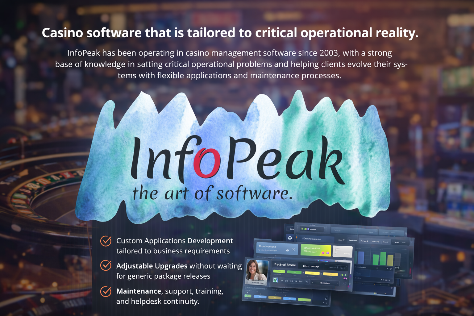 InfoPeak casino management software overview